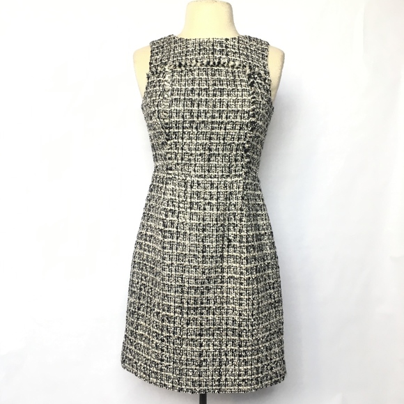 J. Crew Dresses & Skirts - J. Crew Black And White Noir Tweed Dress